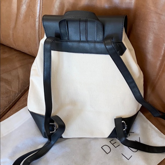 NWOT Deux Lux Canvas faux leather purse/backpack - Picture 2 of 8